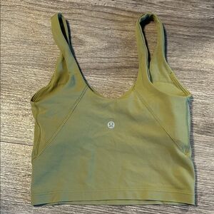 lululemon athletica Olive Green Tank Sports Bra